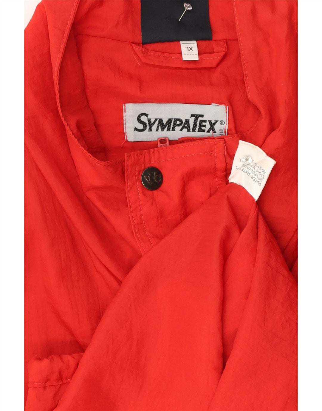Sympatex Herre Loose Fit Bomber Jacket UK 42 XL Rød Polyamid