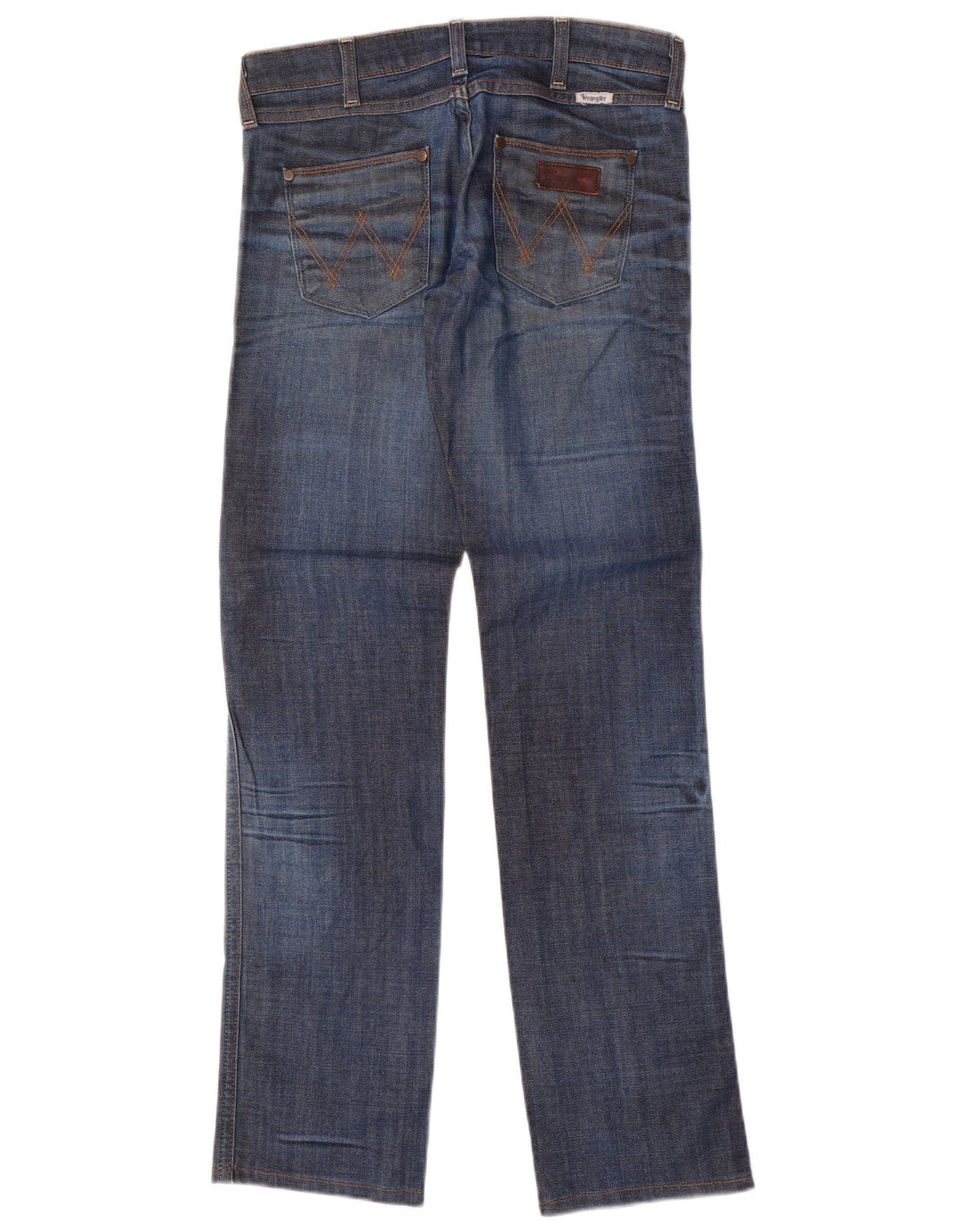WRANGLER Dame Lia Straight Jeans W27 L36 Blå Bomuld