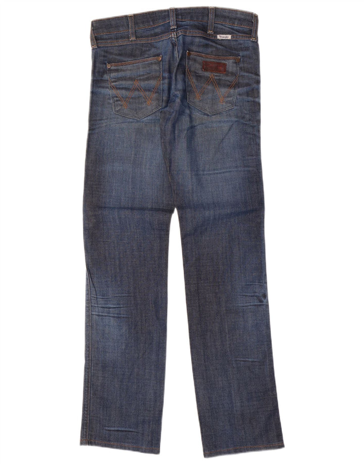 WRANGLER Dame Lia Straight Jeans W27 L36 Blå Bomuld