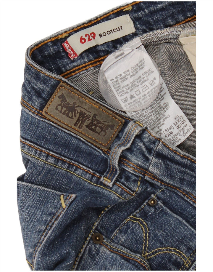 Levi's Dame 629 Bootcut Jeans W32 L32 Blå Bomuld