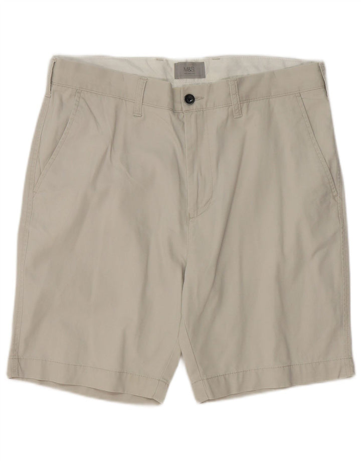 Marks & Spencer Herre Chino Shorts W34 Large Beige Bomuld