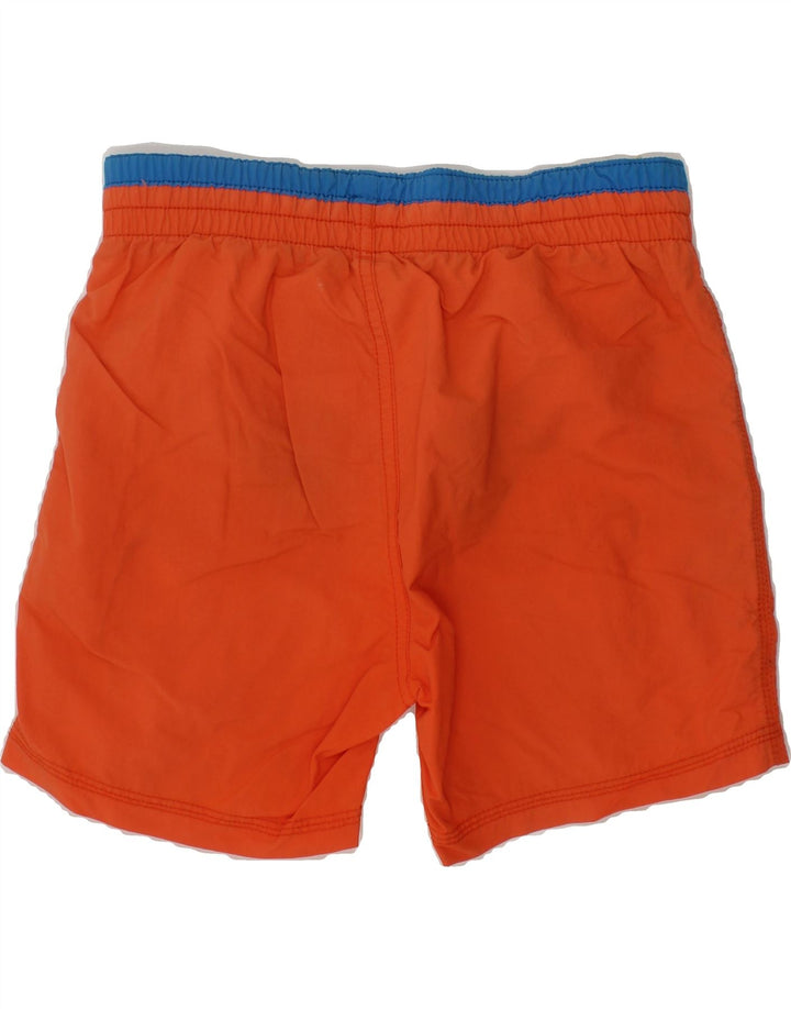 DIADORA Boys Swimming Shorts 7-8 Years Medium Orange Colourblock Nylon Vintage Diadora and Second-Hand Diadora from Messina Hembry 