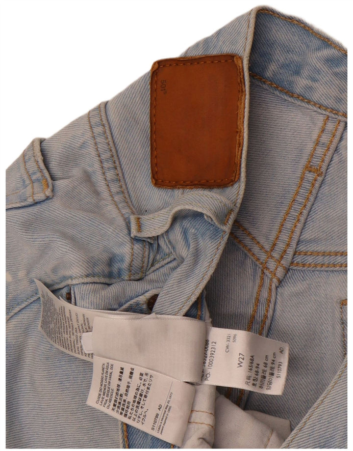 Levi's Womens 501 denimshorts W27 Små blå bomuld