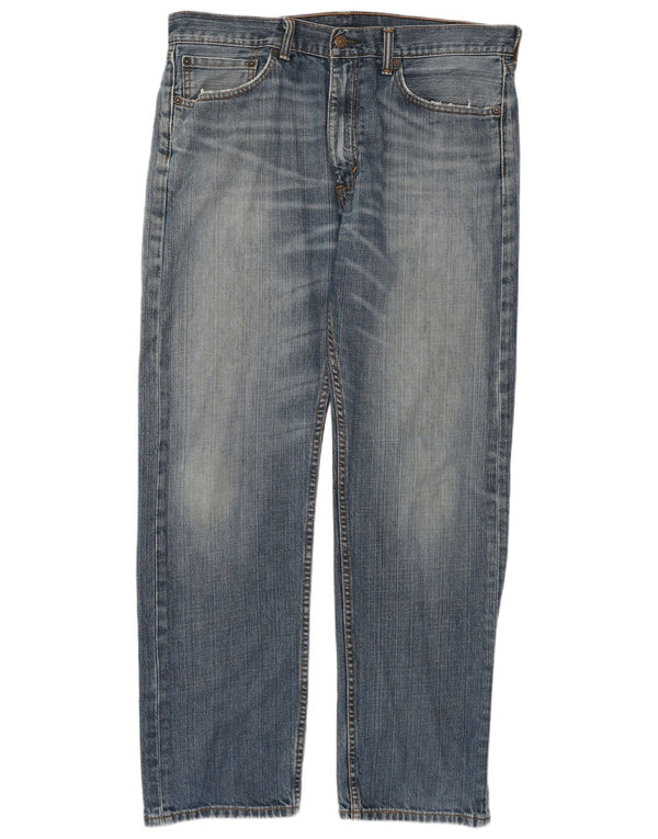 Levi's Herre 505 Straight Jeans W34 L32 Blå Bomuld