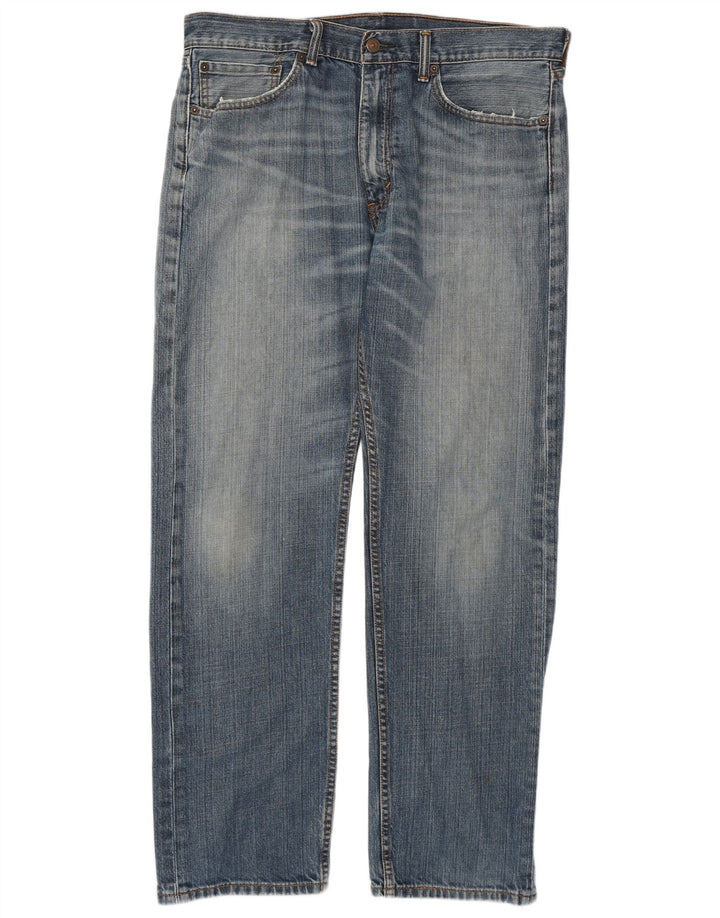 Levi's Herre 505 Straight Jeans W34 L32 Blå Bomuld