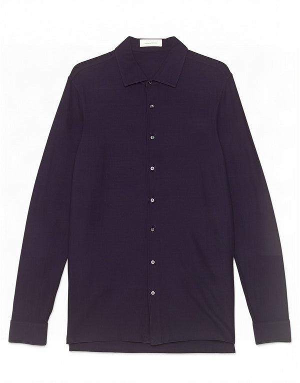 Ermenegildo Zegna Herreskjorte IT 50 Medium Navyblå Bomuld