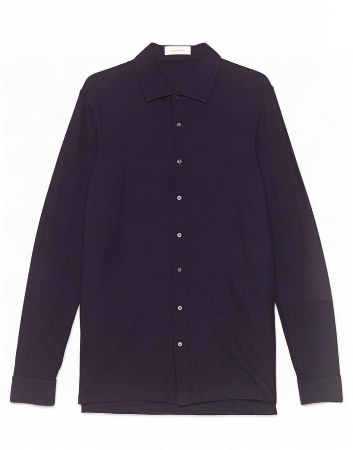 Ermenegildo Zegna Herreskjorte IT 50 Medium Navyblå Bomuld