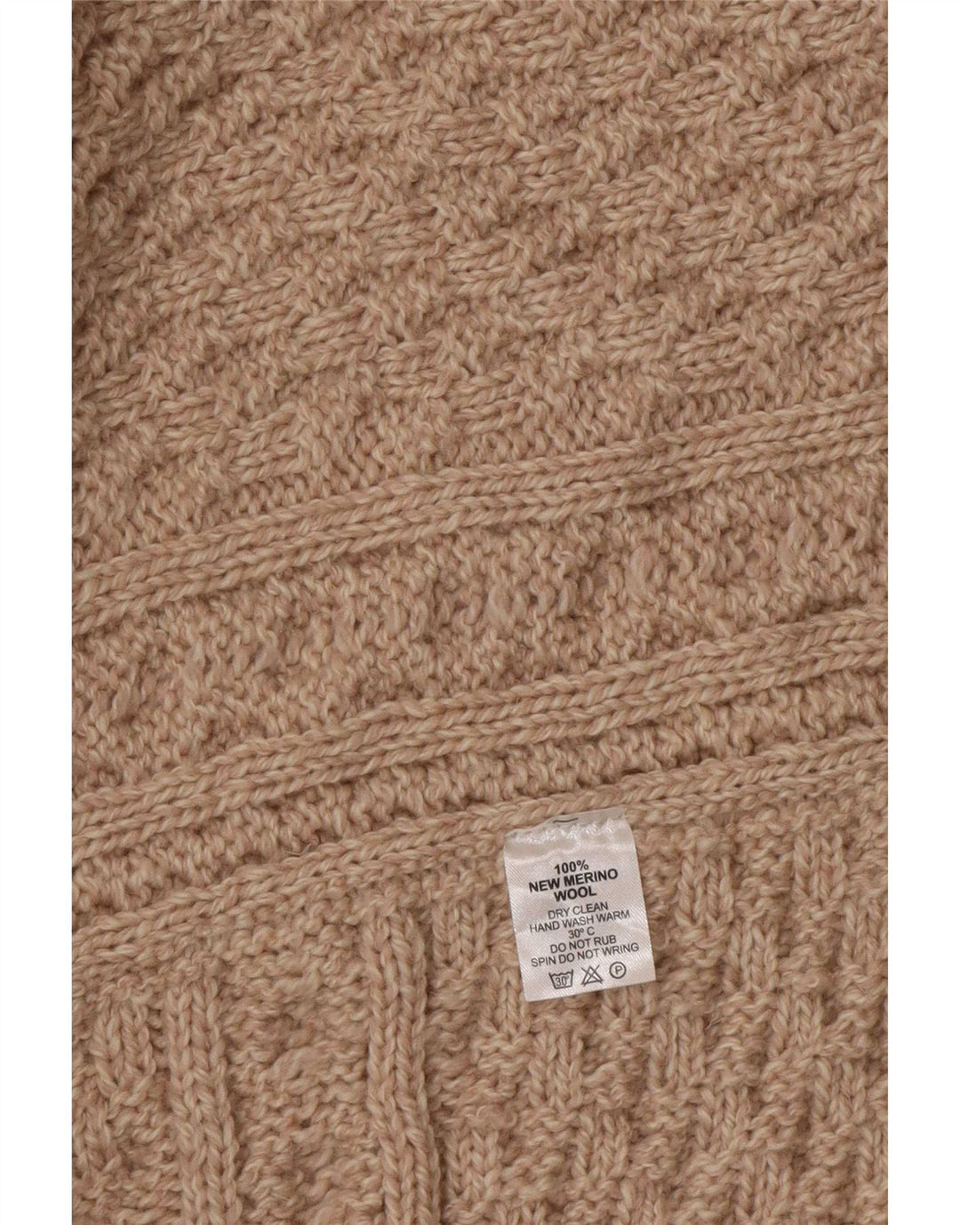 Aran Dame Poncho Jumper One Size Beige