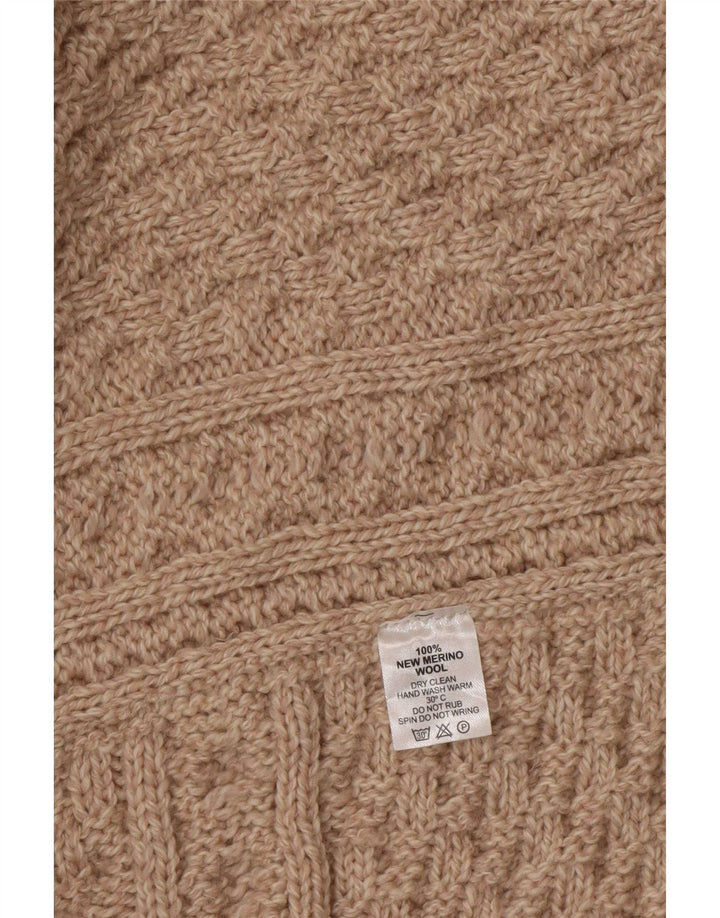 Aran Dame Poncho Jumper One Size Beige