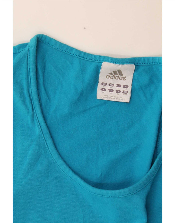 Adidas Dame Grafisk Vest Top UK 14 Medium Blue