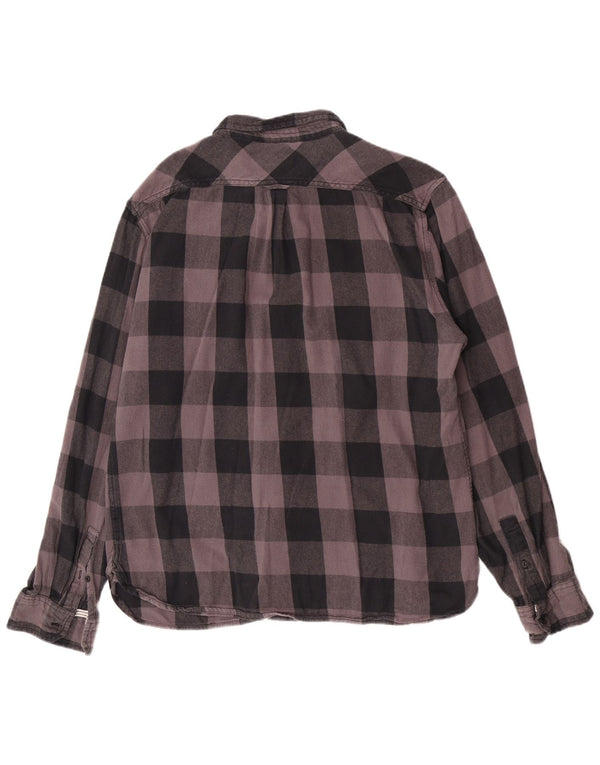 Levi's Boys Flannelskjorte 15-16 år XL sort ternet bomuld