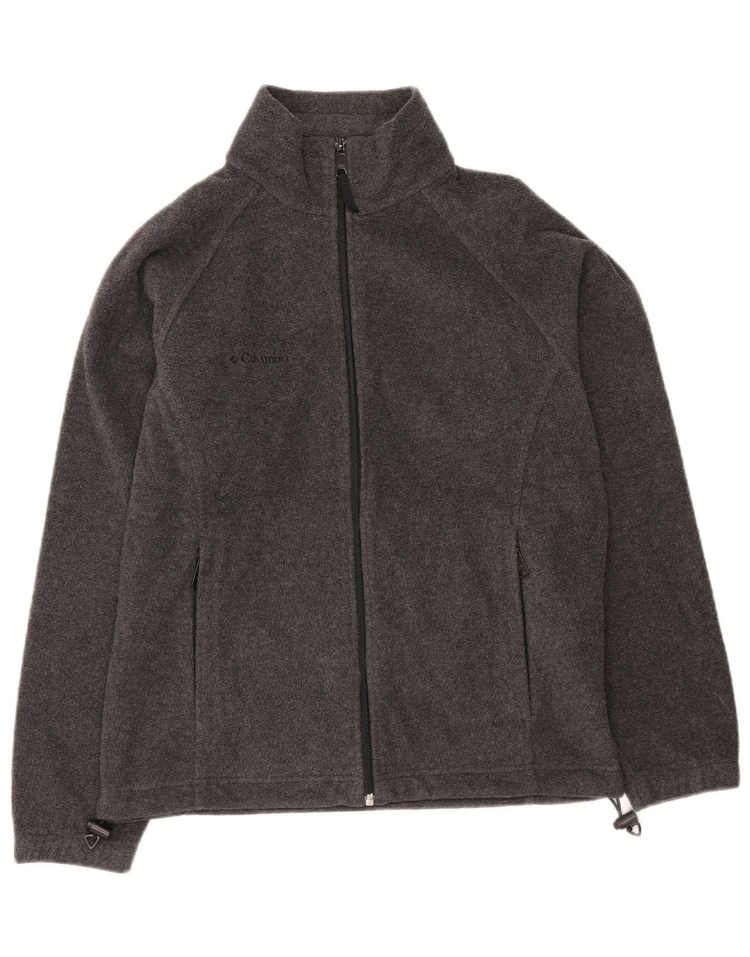 COLUMBIA Womens Fleece Jacket UK 14 Medium Grey Polyester