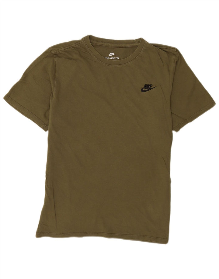 Nike T-shirt med atletisk snit til mænd, medium Khaki Bomuld