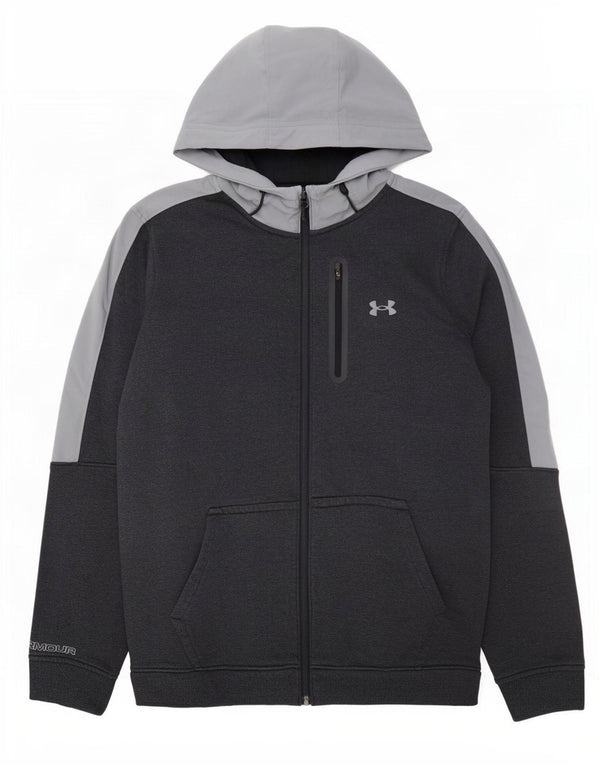 Under Armour Herre hættetrøje med lynlås Stor marineblå Colourblock Bomuld