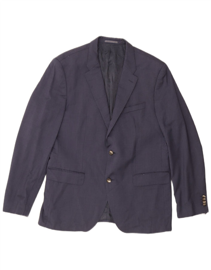 Tommy Hilfiger Herre skræddersyet 2-knaps blazerjakke IT 54 2XL Marineblå