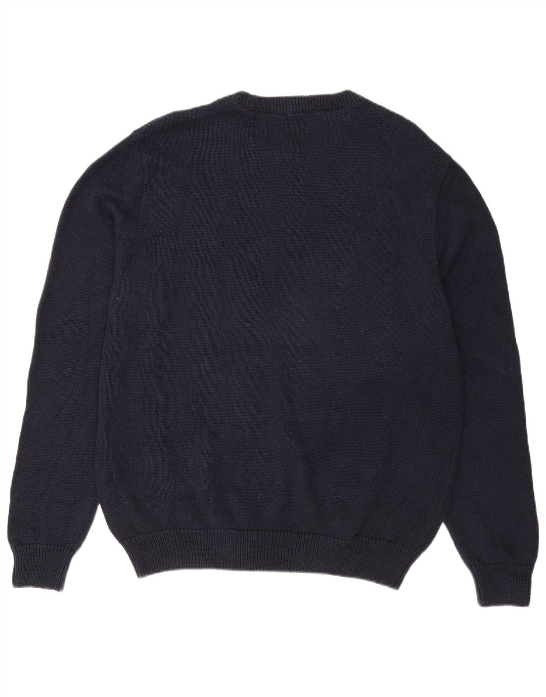 Chaps Herre Boat Neck Jumper Sweater XL Navy Blue Bomuld