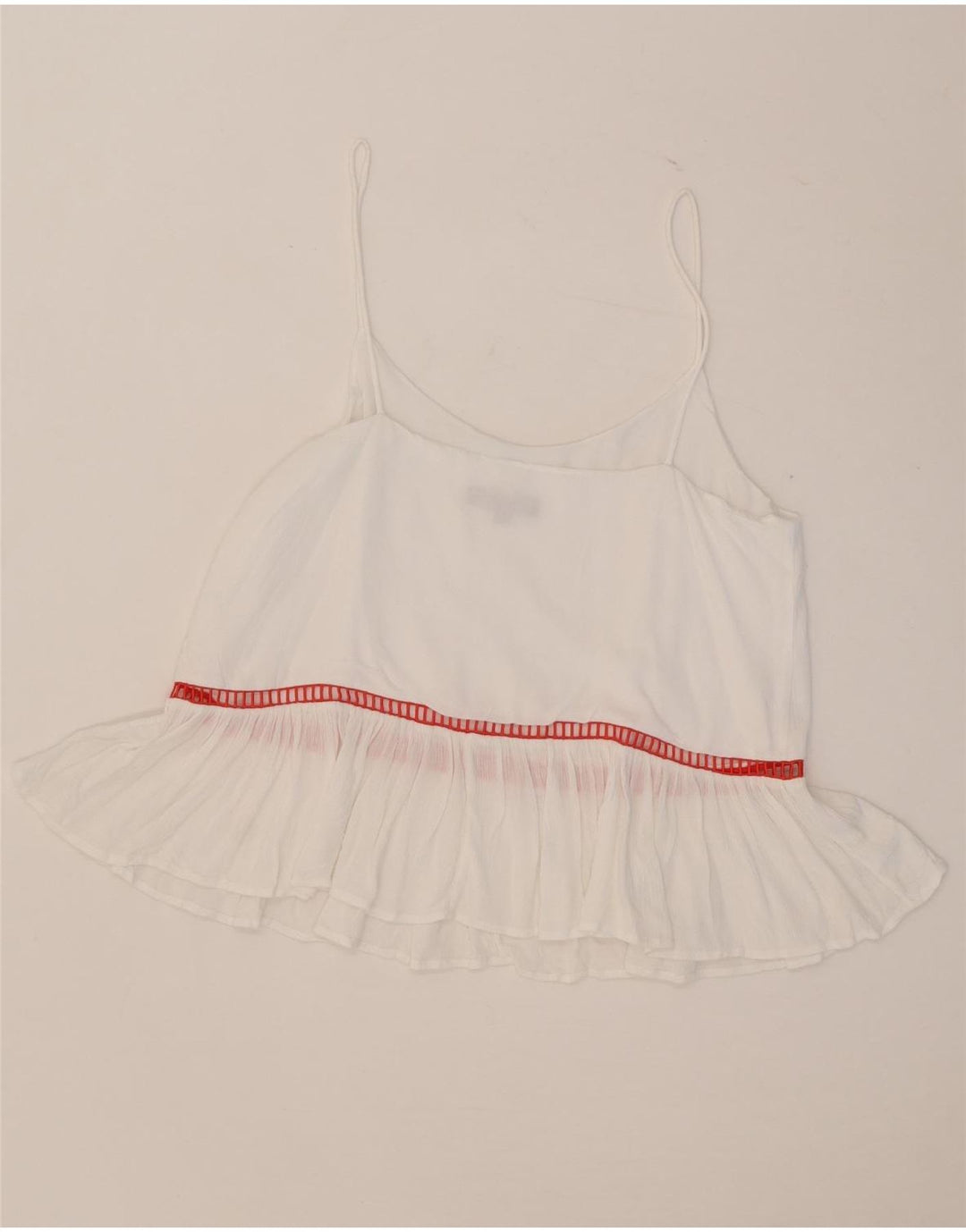Tommy Hilfiger Dame Cami Top US 8 Medium Hvid Stribet