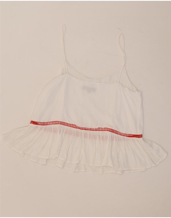 Tommy Hilfiger Dame Cami Top US 8 Medium Hvid Stribet
