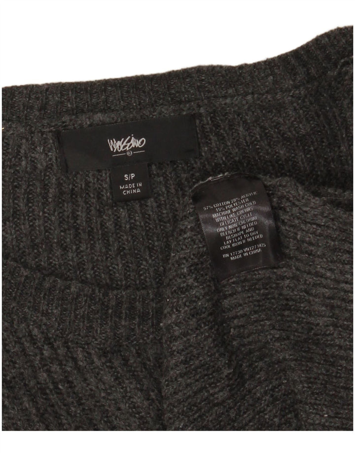 MOSSIMO Dame Oversized Boat Neck Jumper Sweater UK 10 Small Grey Bomuld