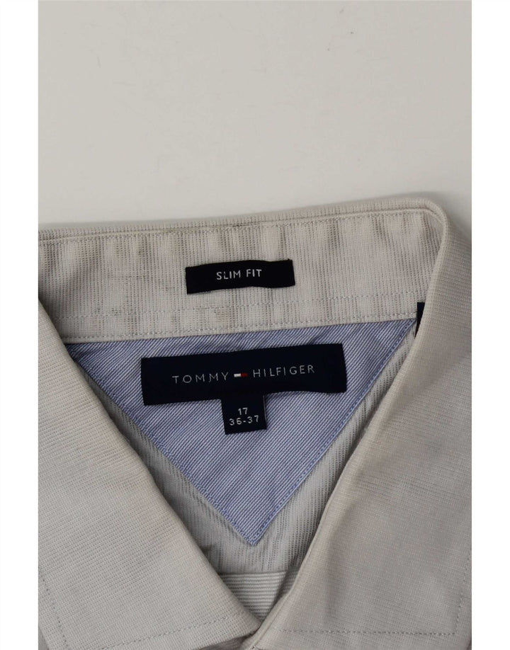 Tommy Hilfiger Herre Slim Fit skjorte str. 17 XL Grå