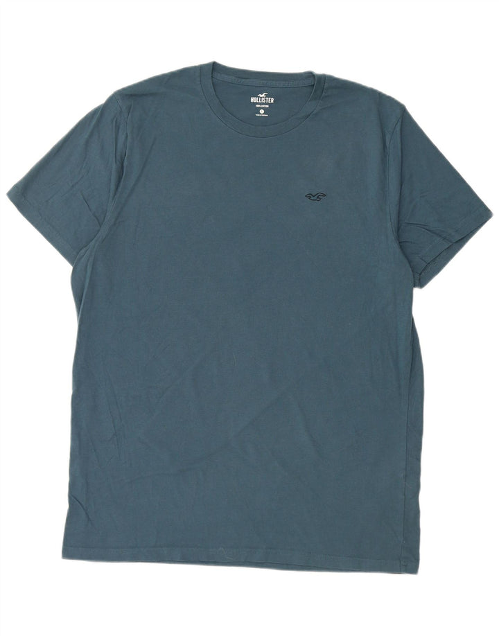 HOLLISTER Mens T-Shirt Top XL Blue Cotton