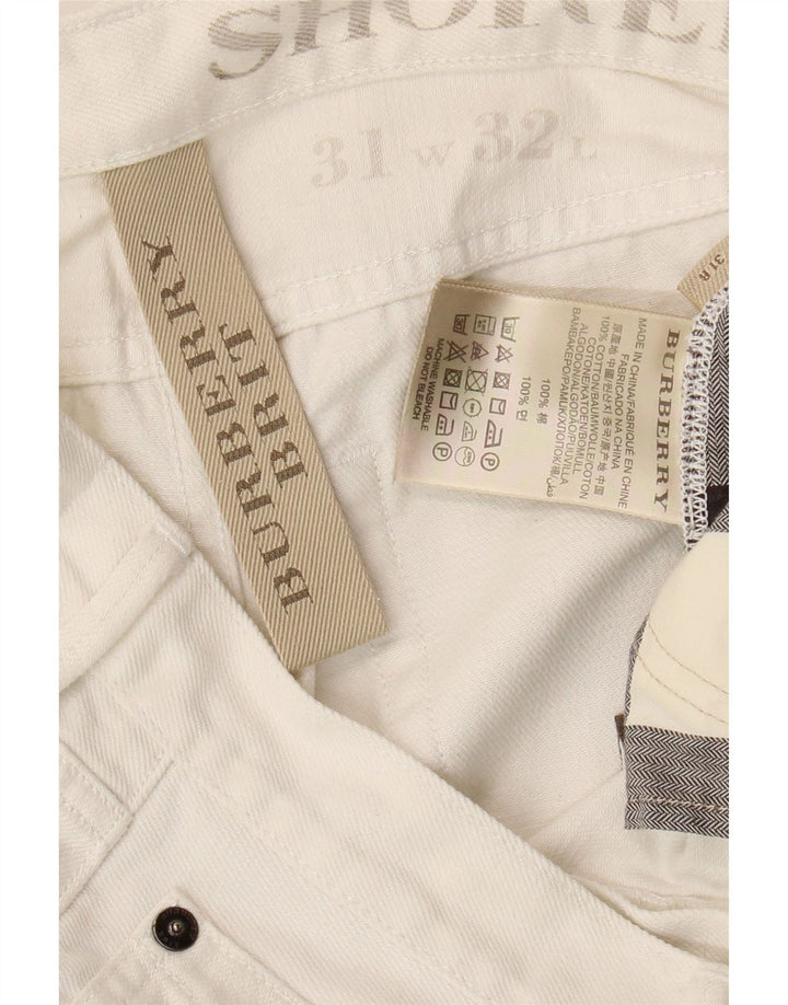 Burberry Slim Jeans til mænd W31 L28 hvid bomuld