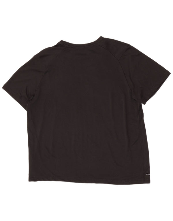 Russell Athletic Herre Dri-Power T-Shirt Top UK 38/40 Medium Sort Polyester