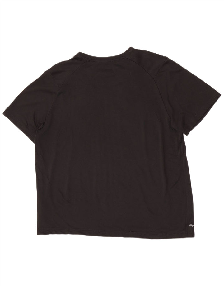 Russell Athletic Herre Dri-Power T-Shirt Top UK 38/40 Medium Sort Polyester