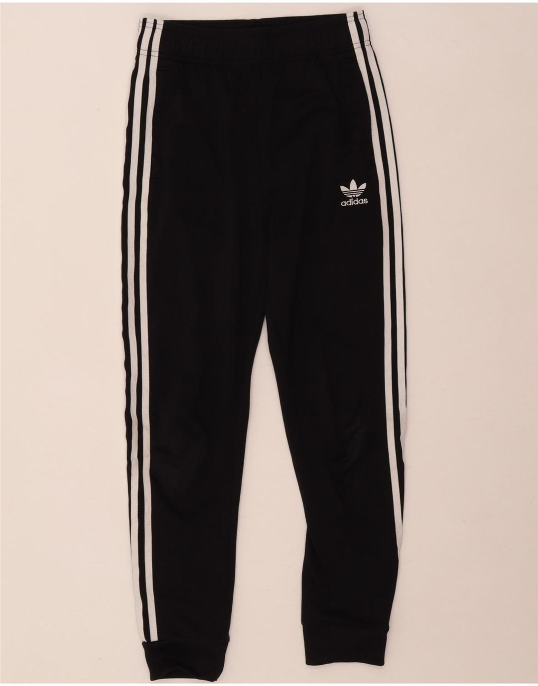 Adidas Drenge Træningsdragt Bukser Joggers 12-13 År Sort Polyester