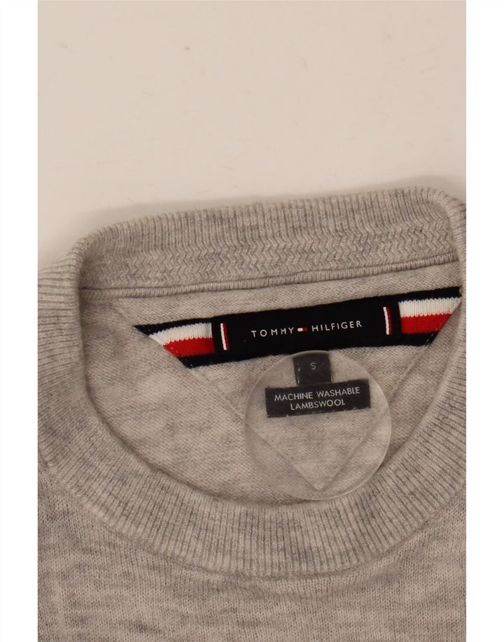 Tommy Hilfiger Herre Crew Neck Jumper Sweater Small Grå
