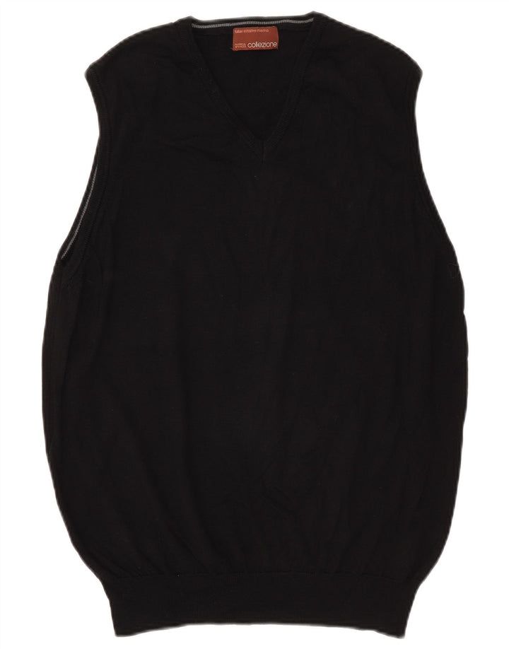 Marks & Spencer Herrevest Tank Top Medium Sort Merinould