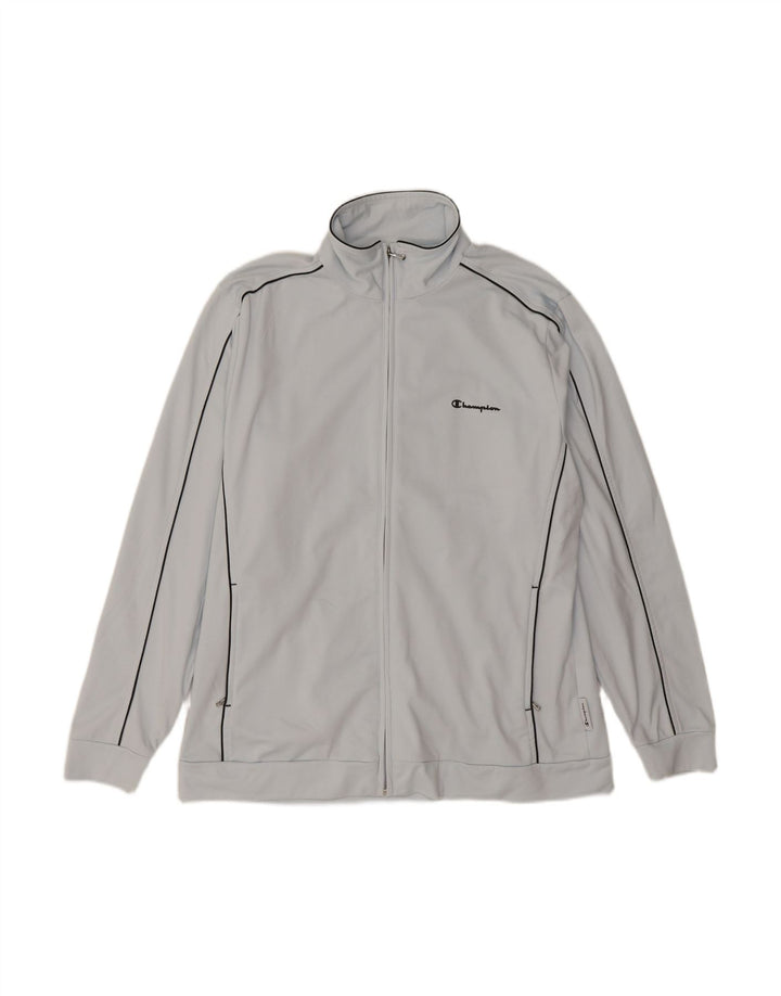 CHAMPION Womens Tracksuit Top Jacket UK 16 Large Blue