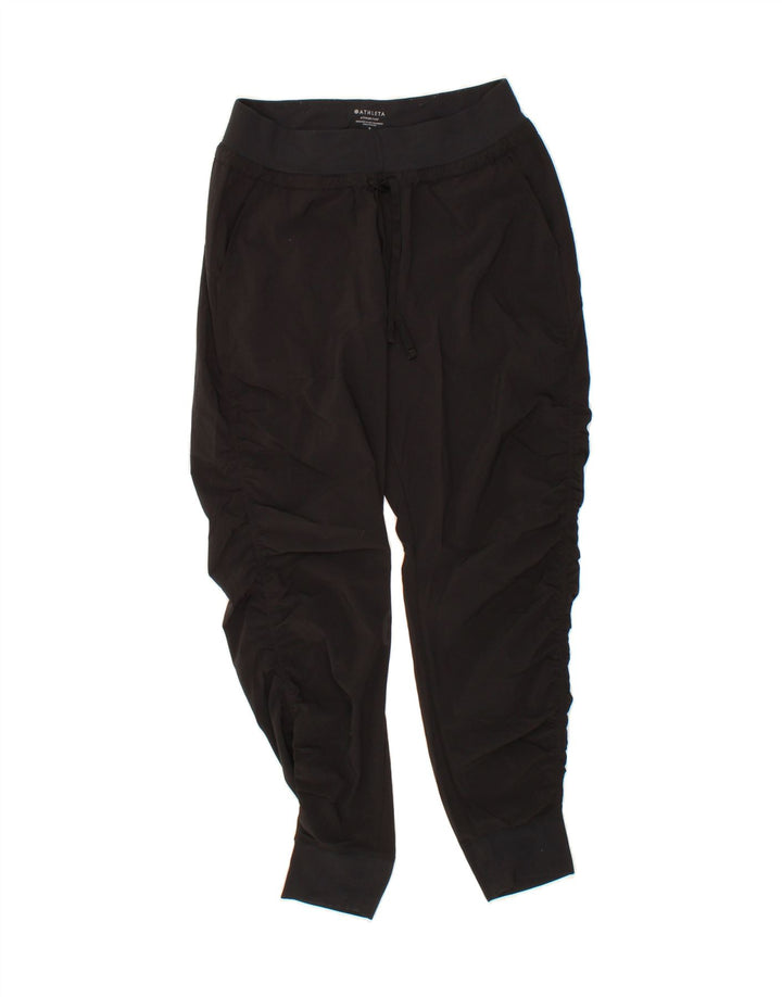 ATHLETA Womens Tracksuit Trousers Joggers US 2 XS Black Polyester Vintage Athleta and Second-Hand Athleta from Messina Hembry 