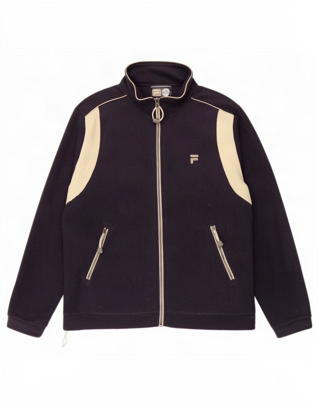 Fila Fleecejakke til mænd IT 52/54 Large Navy Blue Colourblock