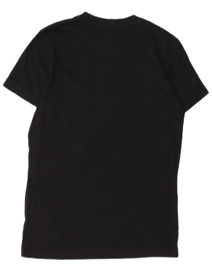 DIESEL Mens Graphic T-Shirt Top Small Black Cotton