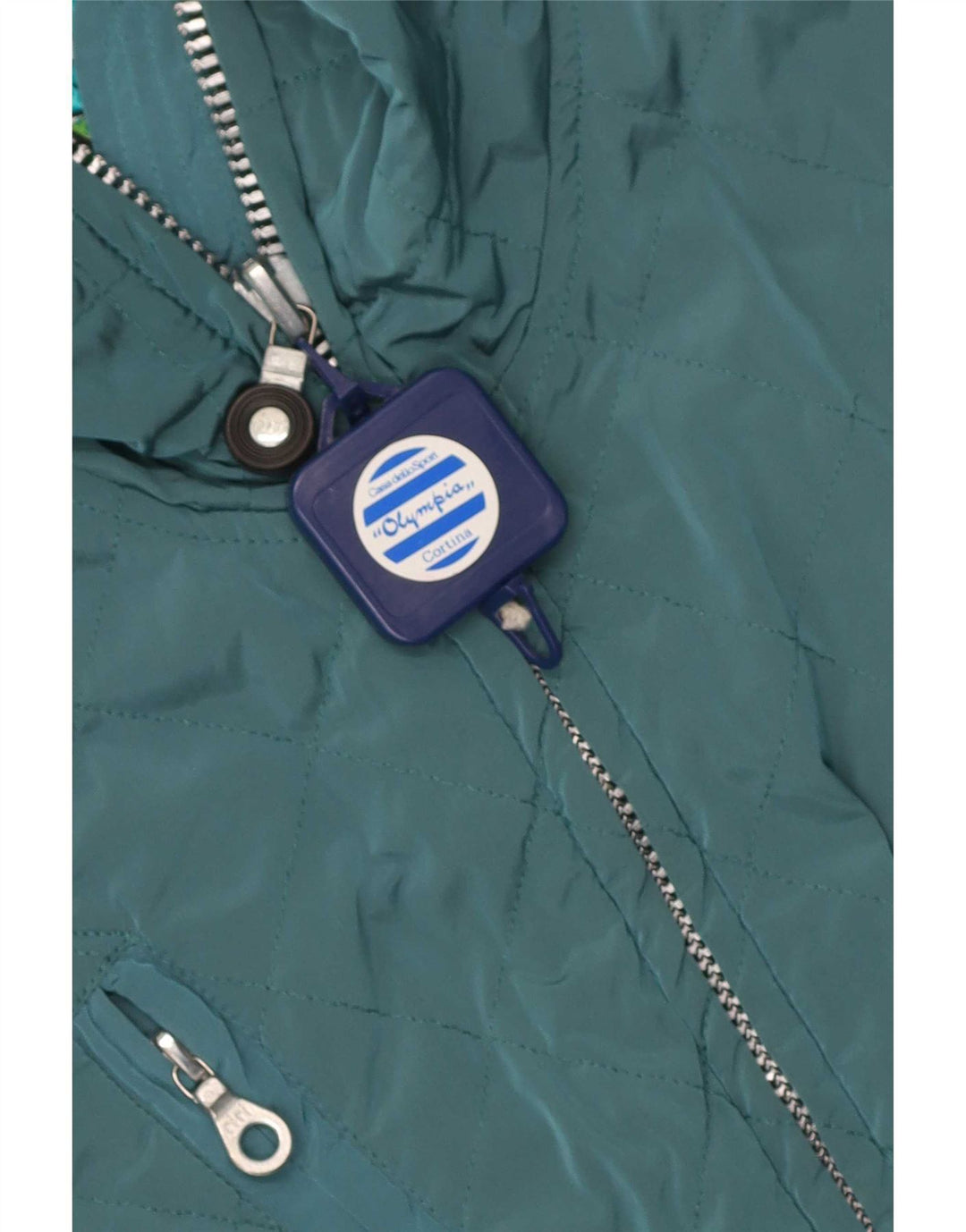Postkort Dame Hætte Ski Jumpsuit IT 42 Medium Blue Nylon