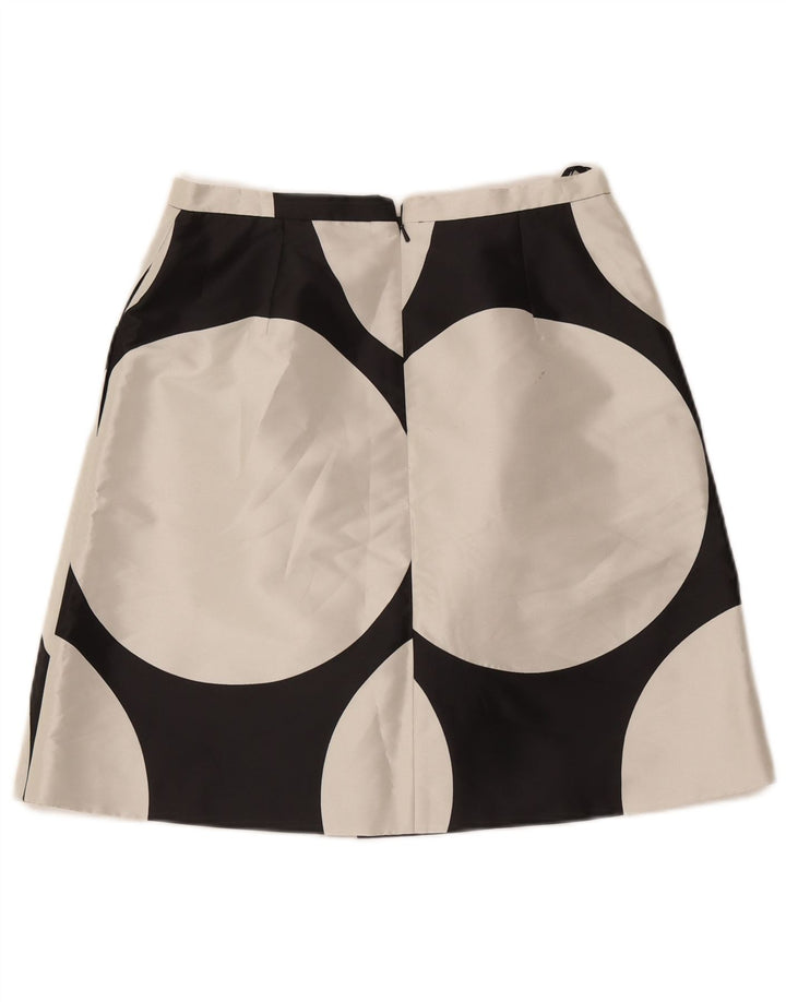 Coast Dame A-Line nederdel UK 12 Medium W30 Sort Geometrisk