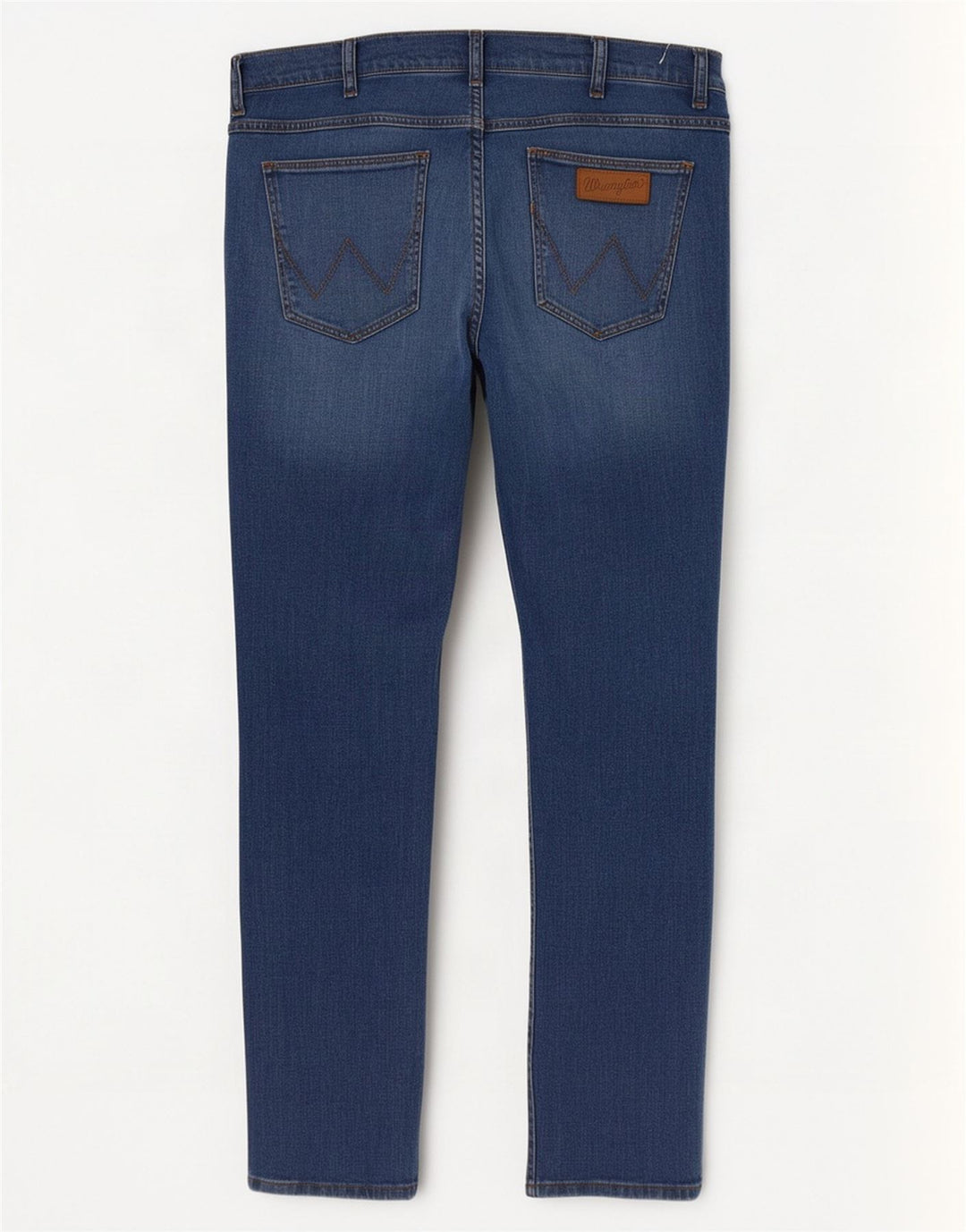 Wrangler Herre Larston Slim Jeans W36 L32 Blå Bomuld