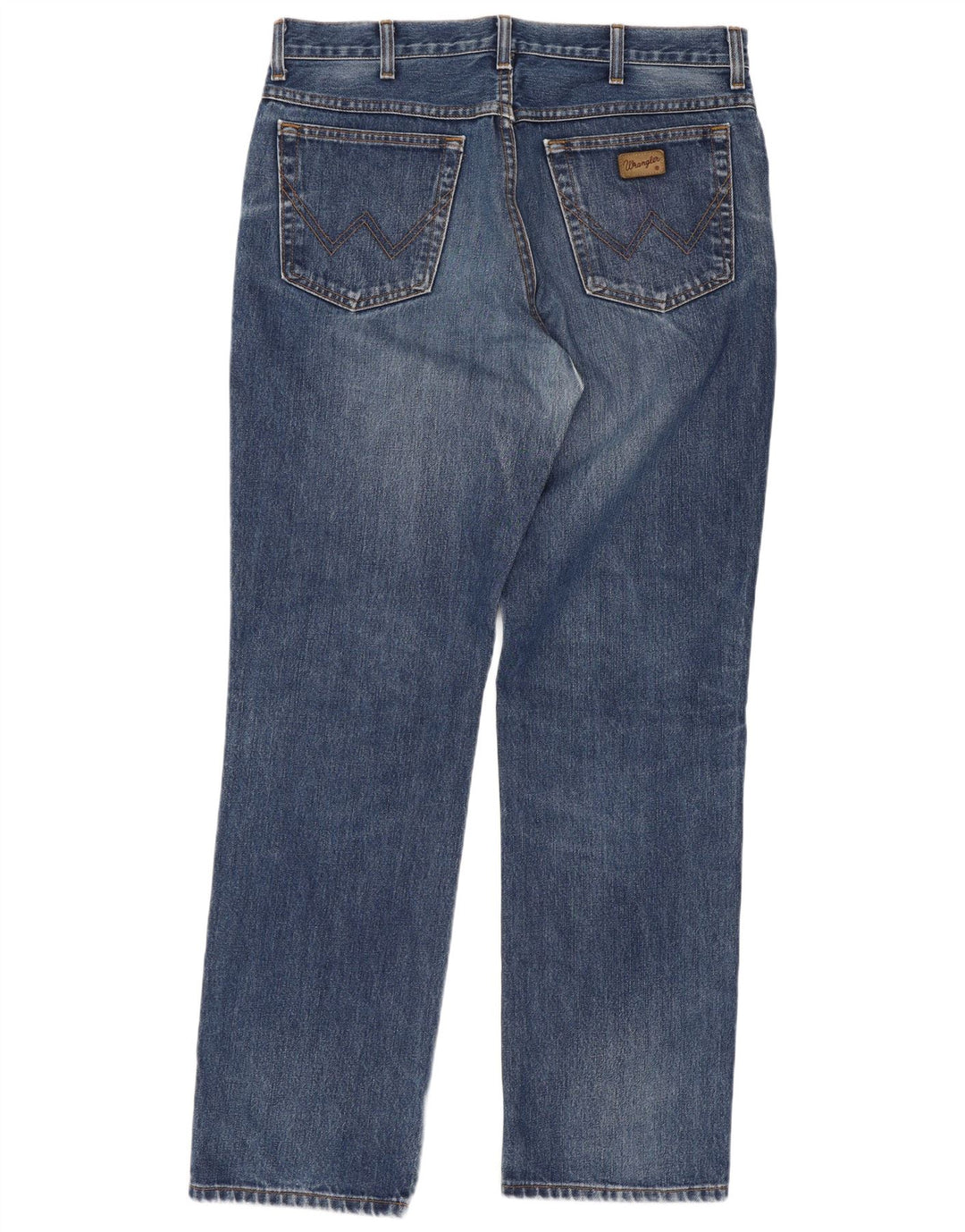 Wrangler Herre Texas Straight Jeans W36 L32 Blå Bomuld