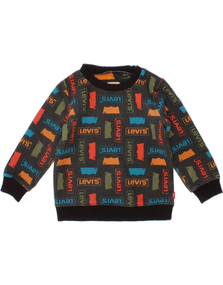 LEVI'S Baby Boys Graphic Sweatshirt Jumper 18-24 Months Multicoloured Vintage Levi's and Second-Hand Levi's from Messina Hembry 