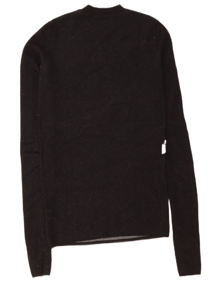 Marcelo Burlon Dame Jumper Sweater UK 10 Lille Sort Geometrisk
