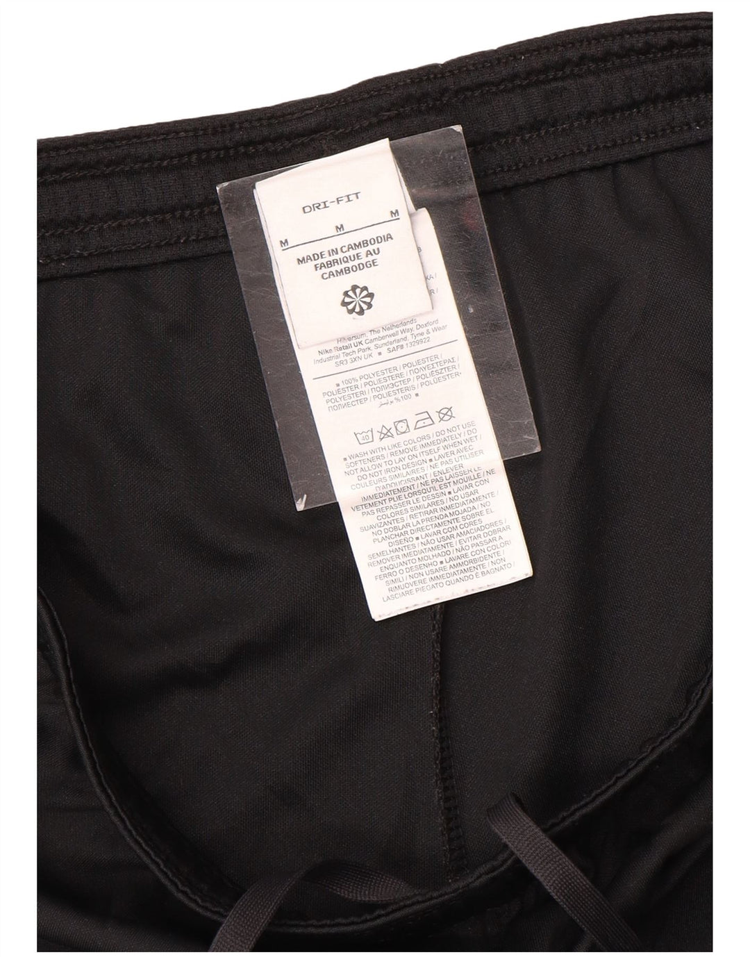 Nike Herre Dri Fit Sportshorts Medium Sort Colourblock Polyester