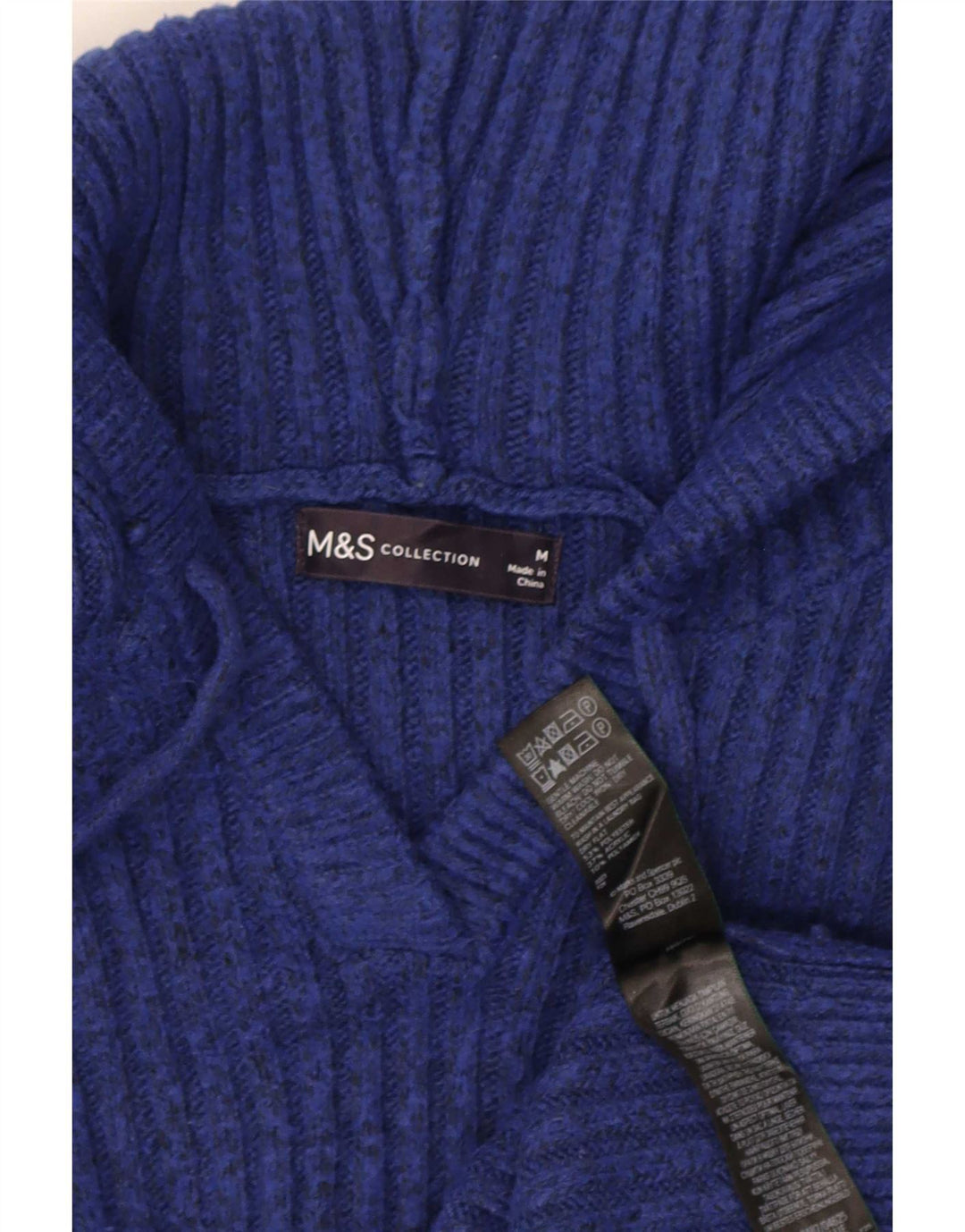Marks & Spencer Dame Hættetrøje UK 14 Medium Navy Blue