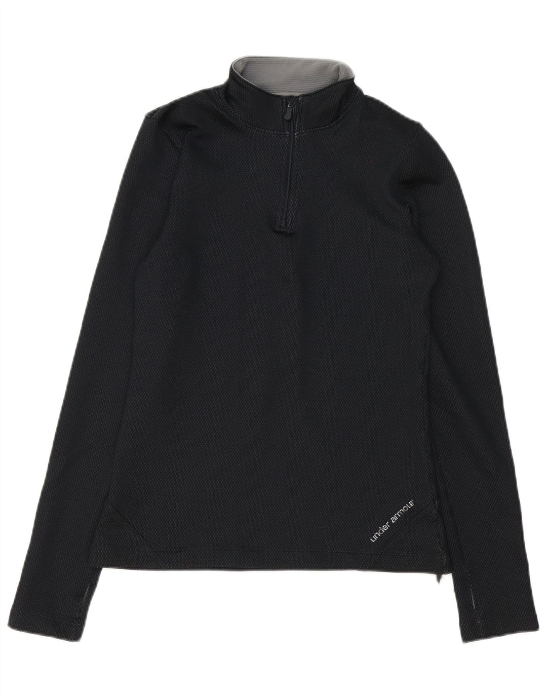 Under Armour Herre Zip Neck Pullover Træningsdragt Top Lille Sort