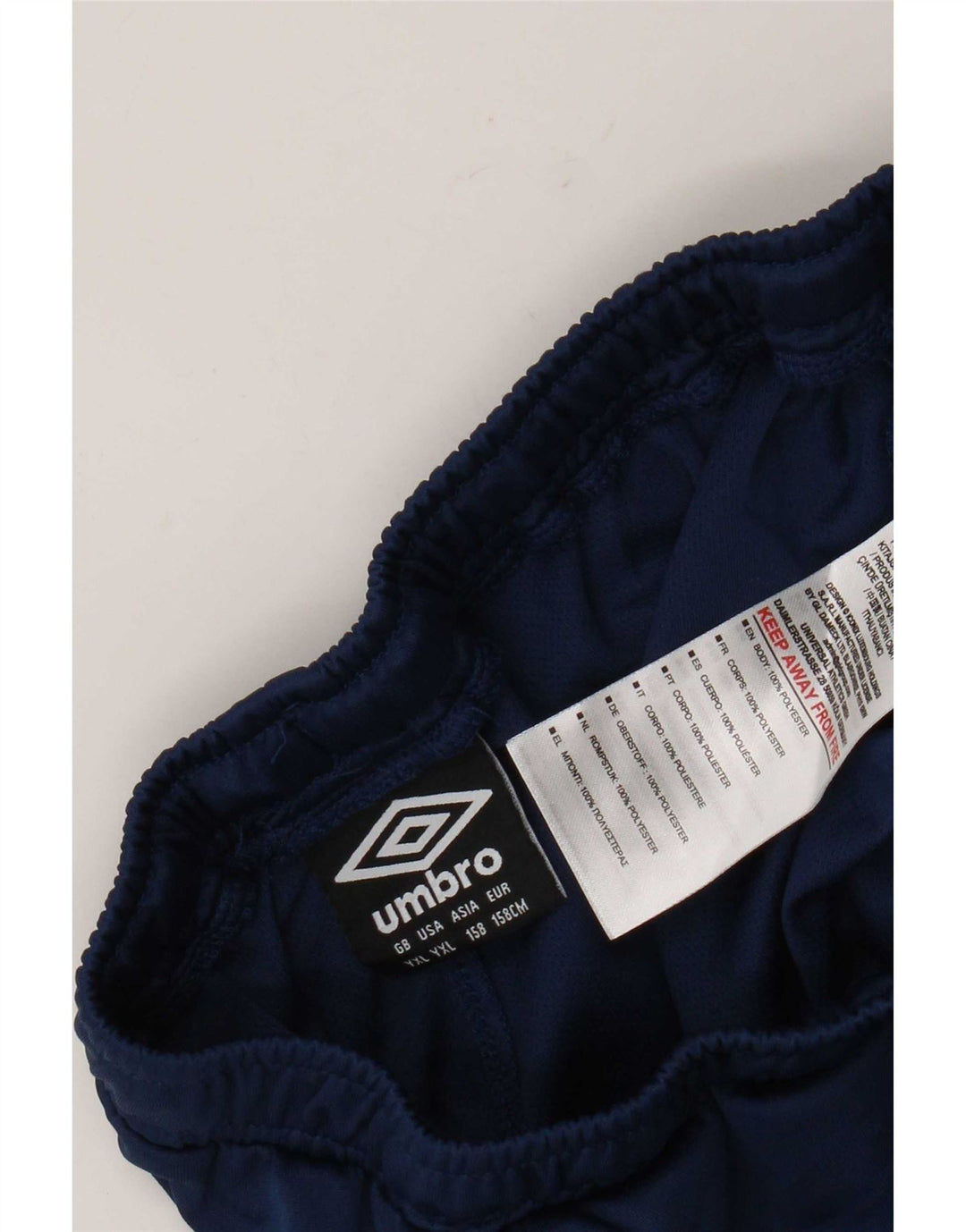 Umbro Boys Sports Shorts 13-14 år XL Blå Colourblock Polyester