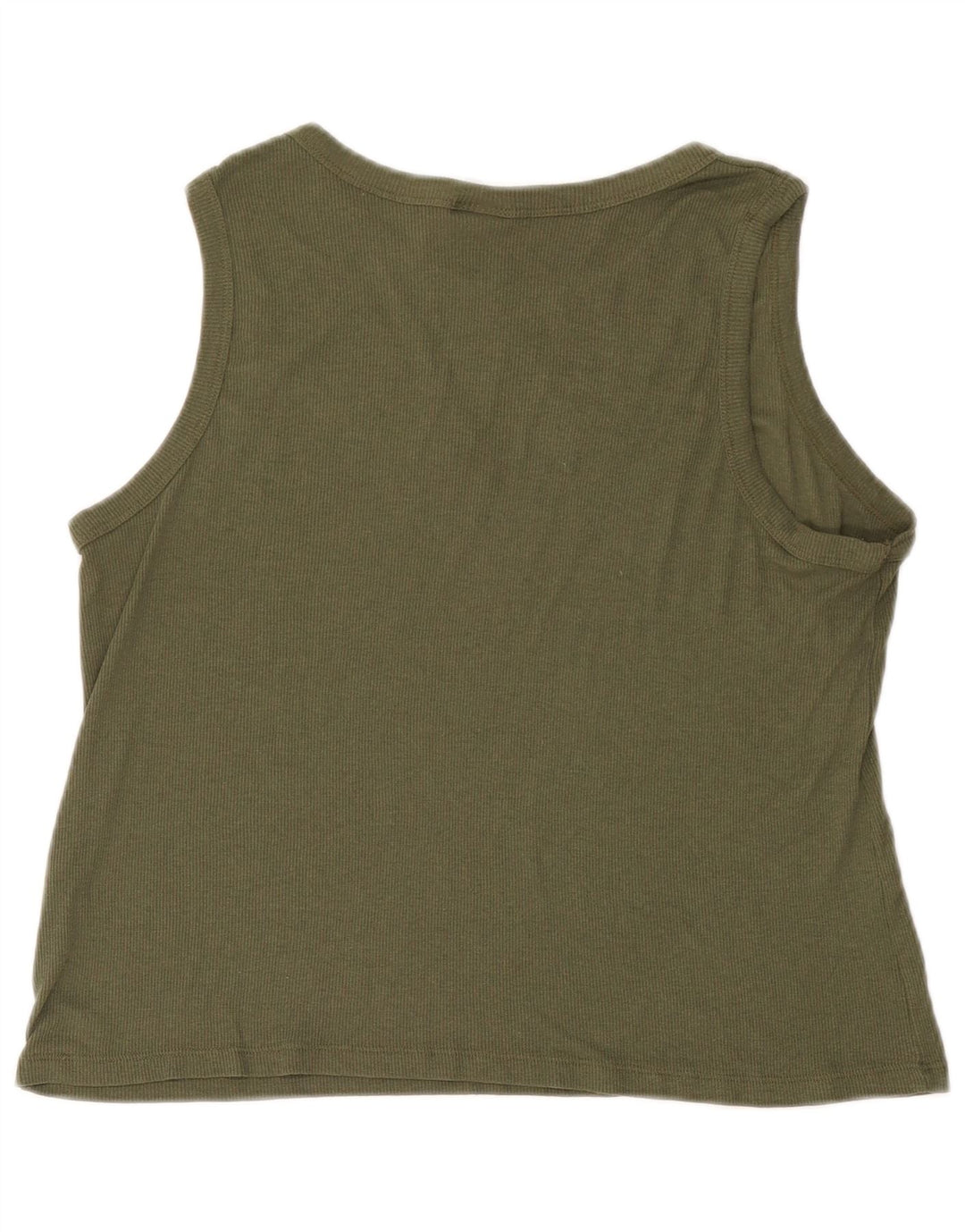 Champion Kvinder Grafisk Vest Top UK 18 XL Khaki Polyester