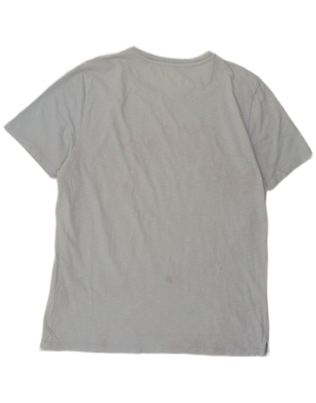 Fat Face Herre Grafisk T-Shirt Top Stor Blå Bomuld