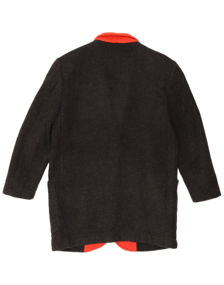 Benetton Dame Oversized 3 Button Blazer Jacket IT 40 Small Black