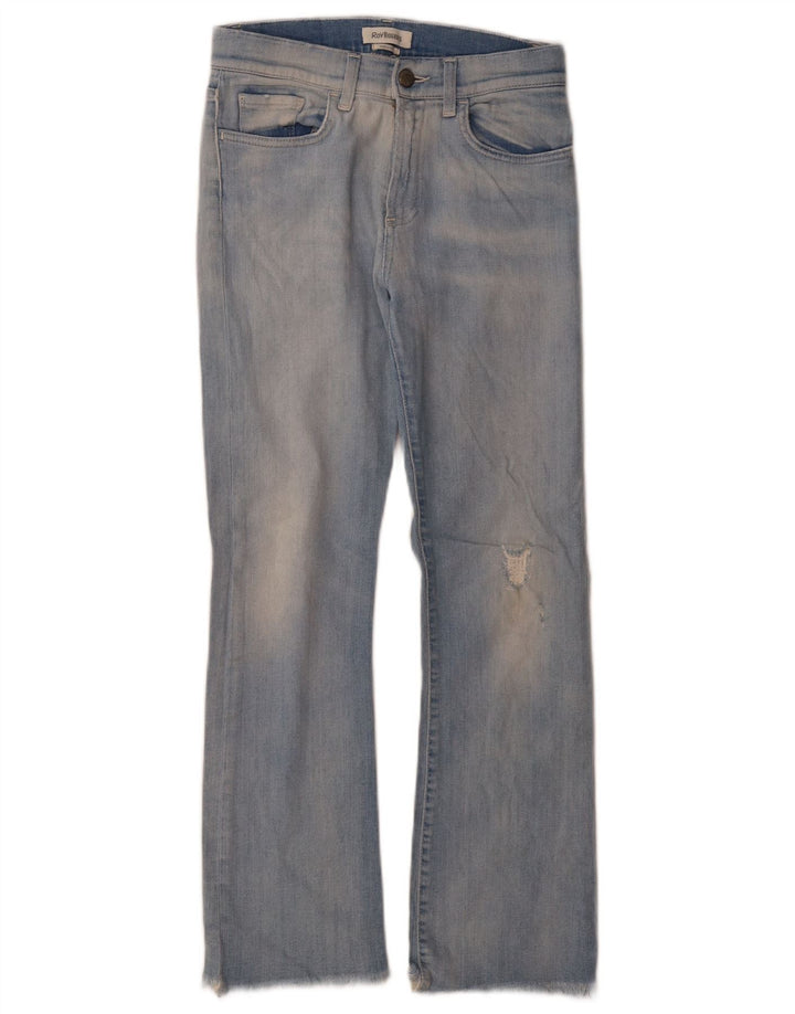 Roy Rogers Dame Distressed Bootcut Jeans W25 L28 Blå Bomuld