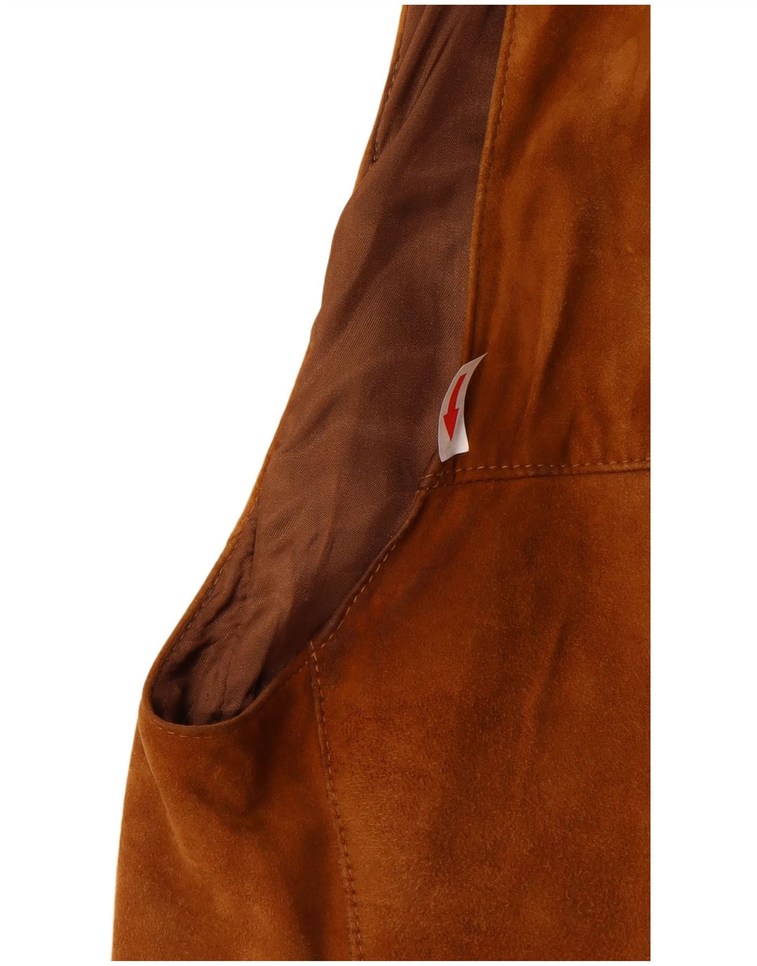 Vintage herre ruskind Gilet UK 40 Large Brown